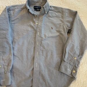 Polo by Ralph Lauren Boys Chambray Button-Down Shirt. Size small